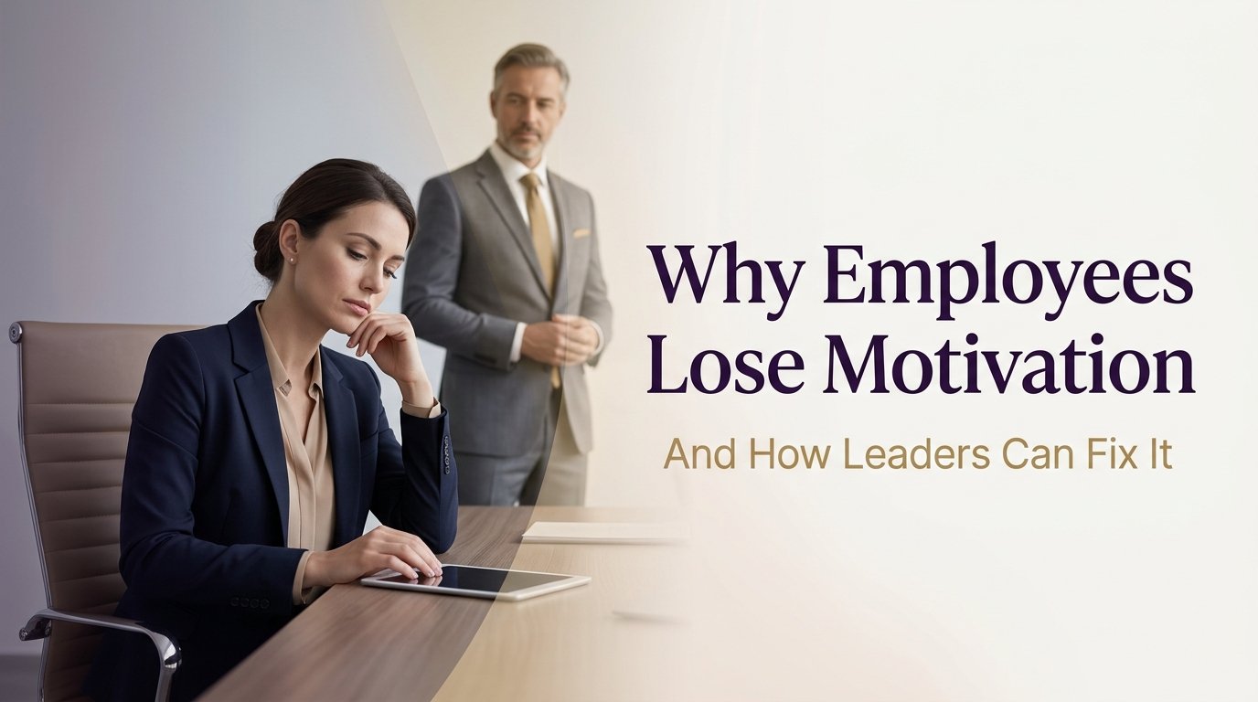 Why Employees Lose Motivation at Work (And How Leaders Can Fix It)
